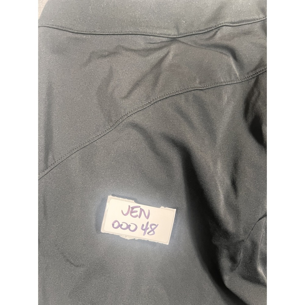 Nike Dri-FIT Wide Leg Pleated Trousers Small Black Nylon Spandex Stretch - Picture 7 of 12